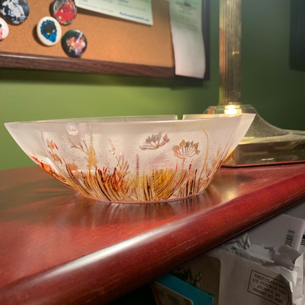 Hand Painted Ashtray